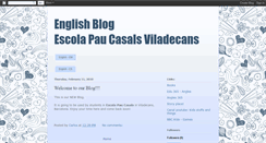 Desktop Screenshot of englishblogpaucasals.blogspot.com