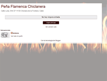 Tablet Screenshot of chiclaneraflamenco.blogspot.com