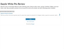 Tablet Screenshot of dazzlewhitepro.blogspot.com