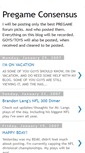 Mobile Screenshot of pregameconsensus.blogspot.com