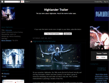 Tablet Screenshot of highlander-movie-trailer.blogspot.com