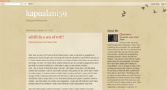 Desktop Screenshot of kapualani59.blogspot.com