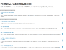 Tablet Screenshot of portugal-subdesenvolvido.blogspot.com