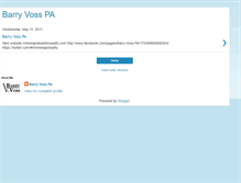 Tablet Screenshot of barryvosspa.blogspot.com