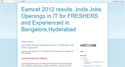 Desktop Screenshot of indiajobsopenings.blogspot.com
