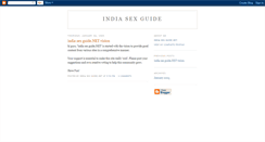 Desktop Screenshot of indiasexguide.blogspot.com