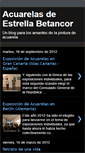 Mobile Screenshot of acuarelasestrellabetancor.blogspot.com