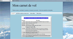 Desktop Screenshot of carnet-de-vol-pilote.blogspot.com