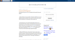 Desktop Screenshot of muusikafoorum.blogspot.com