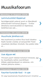 Mobile Screenshot of muusikafoorum.blogspot.com