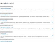 Tablet Screenshot of muusikafoorum.blogspot.com