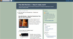 Desktop Screenshot of flexbeltreviews.blogspot.com