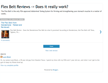 Tablet Screenshot of flexbeltreviews.blogspot.com