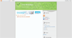 Desktop Screenshot of linuxrevolution.blogspot.com