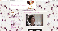 Desktop Screenshot of chosedefemme.blogspot.com