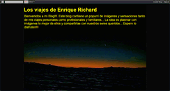 Desktop Screenshot of enriquerichardviajes.blogspot.com