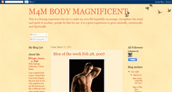 Desktop Screenshot of m4mbodymagnificent.blogspot.com