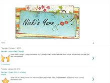 Tablet Screenshot of nickisyarn.blogspot.com