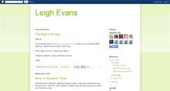 Desktop Screenshot of leighevans.blogspot.com