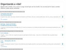 Tablet Screenshot of organizandoaminhavida.blogspot.com
