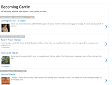 Tablet Screenshot of becomingcarrie.blogspot.com