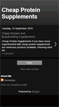 Mobile Screenshot of cheapproteinsupplements.blogspot.com