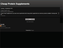 Tablet Screenshot of cheapproteinsupplements.blogspot.com