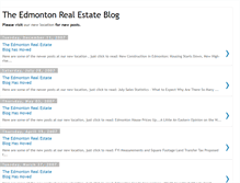 Tablet Screenshot of edmonton-homes.blogspot.com