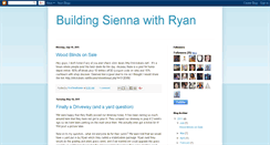 Desktop Screenshot of buildingryansienna.blogspot.com