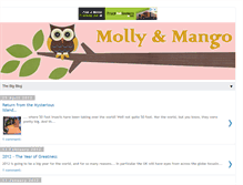 Tablet Screenshot of mollyandmango.blogspot.com