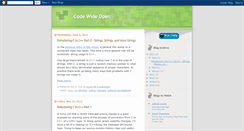 Desktop Screenshot of codewideopen.blogspot.com