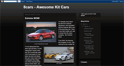 Desktop Screenshot of 8cars-awesomekitcars.blogspot.com