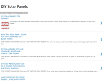 Tablet Screenshot of diysolarpanelsfordummies.blogspot.com