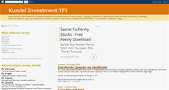 Desktop Screenshot of kundel-investment.blogspot.com