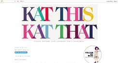 Desktop Screenshot of katthiskatthat.blogspot.com