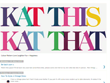 Tablet Screenshot of katthiskatthat.blogspot.com