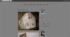 Desktop Screenshot of francesboyle.blogspot.com