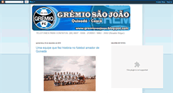 Desktop Screenshot of gremiosaojoao.blogspot.com