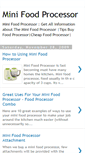 Mobile Screenshot of mini-food-processor.blogspot.com