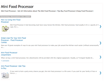 Tablet Screenshot of mini-food-processor.blogspot.com