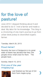 Mobile Screenshot of fortheloveofpasture.blogspot.com