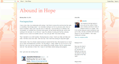 Desktop Screenshot of aboundinhope.blogspot.com