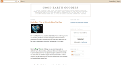 Desktop Screenshot of goodearthgoodies.blogspot.com
