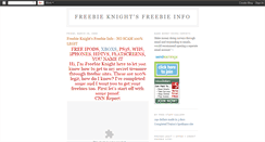 Desktop Screenshot of freebieknightsfreebieinfo.blogspot.com