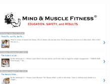 Tablet Screenshot of mindnmusclefitness.blogspot.com