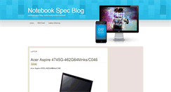 Desktop Screenshot of notebookspec2.blogspot.com