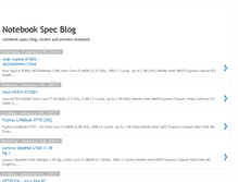 Tablet Screenshot of notebookspec2.blogspot.com