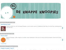 Tablet Screenshot of knappeknoopjes.blogspot.com