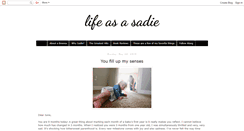 Desktop Screenshot of lifeasasadie.blogspot.com