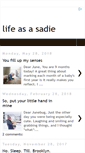 Mobile Screenshot of lifeasasadie.blogspot.com